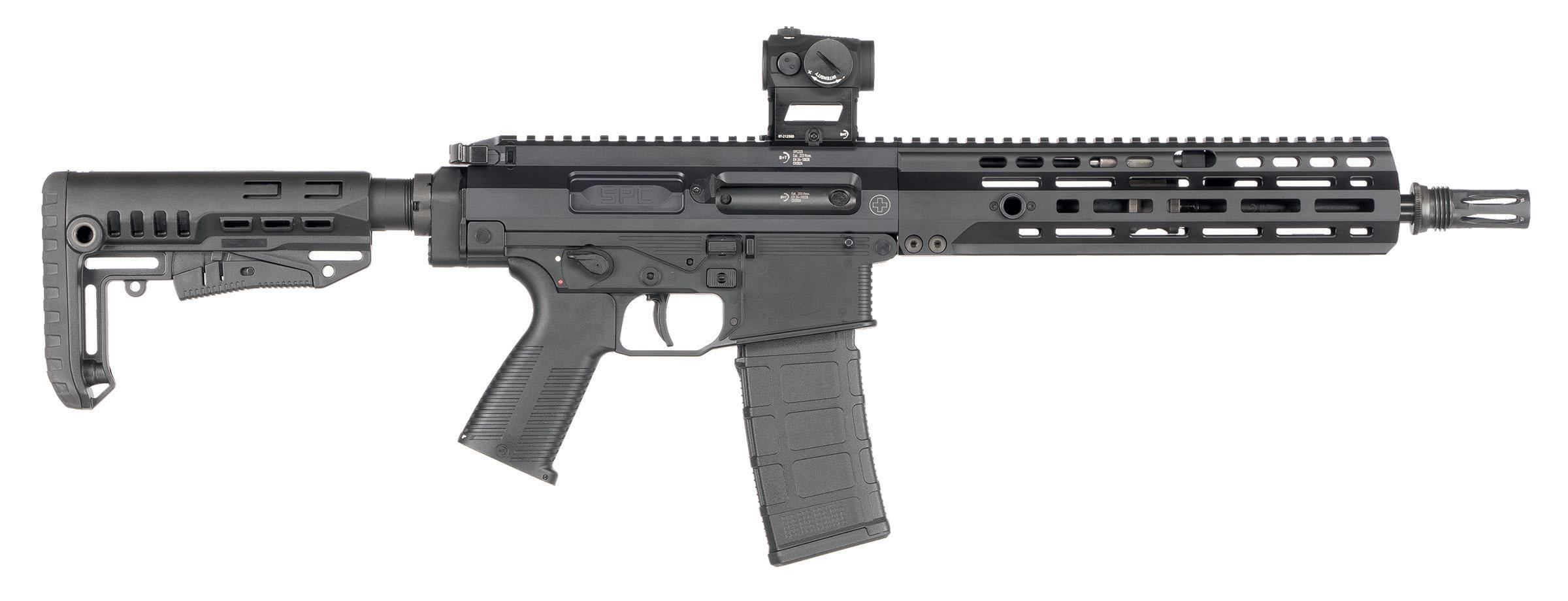 Le nouveau SPC223 de B&T dans sa version noire standard.