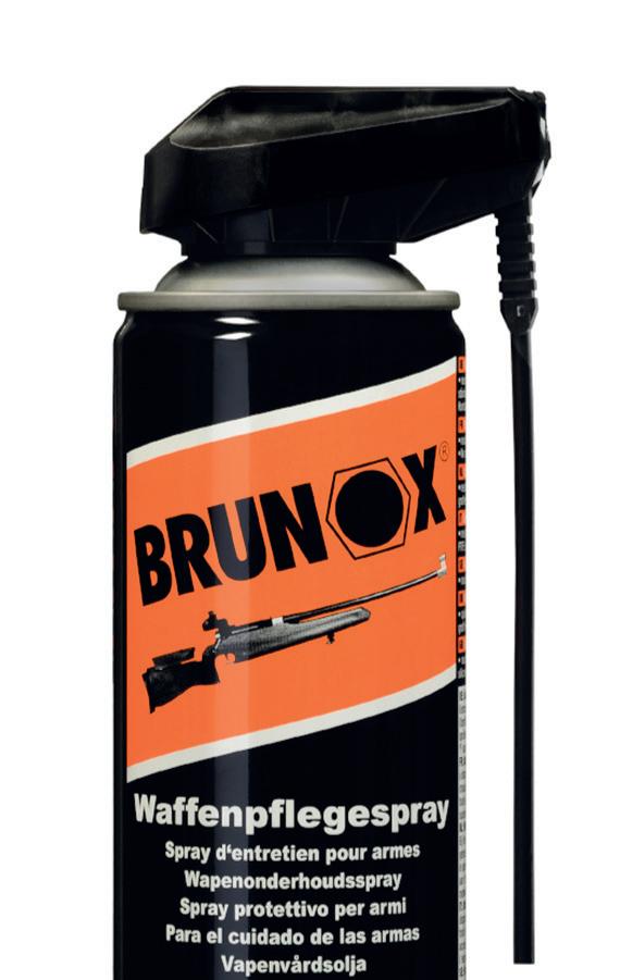 Le spray d’entretien pour armes de Brunox, qui a fait ses preuves, est désormais disponible dans un aérosol amélioré.