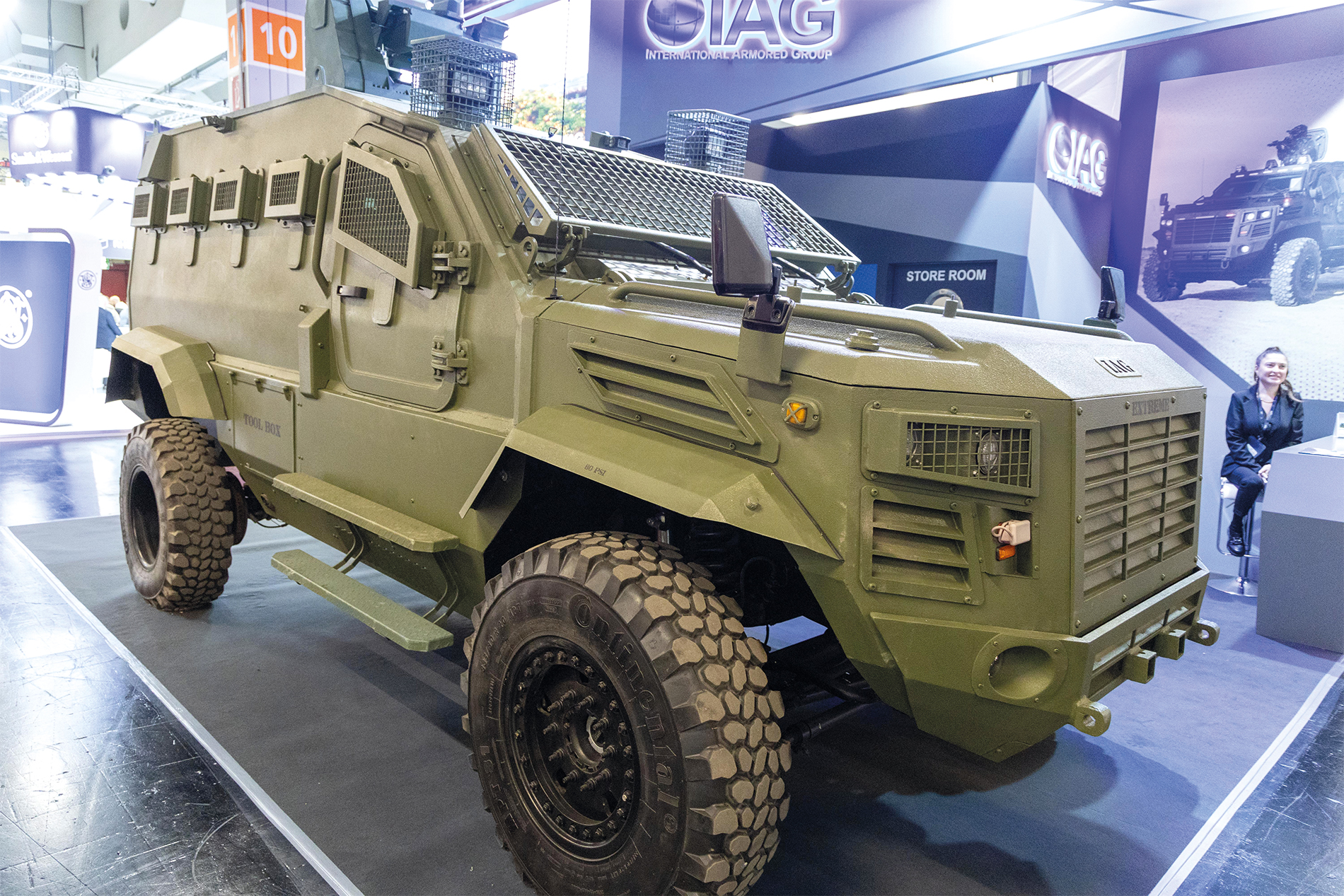 Militärisches Grossgerät wird neu auf der «Armored Forces Area» in Halle 11 präsentiert.