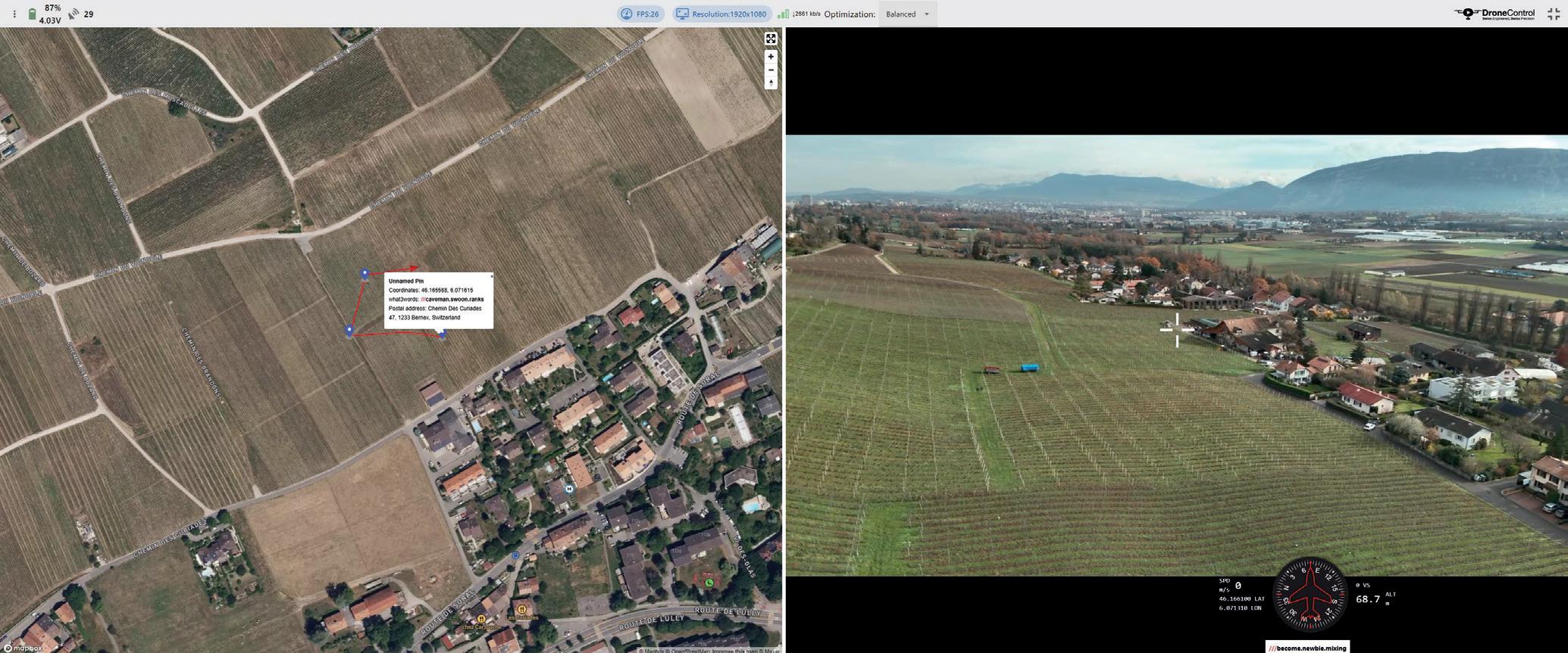 Les pin-drops sont immédiatement transmis et enregistrés, avec les données de géolocalisation. Le lieu d’un événement est ainsi immédiatement et clairement visible.