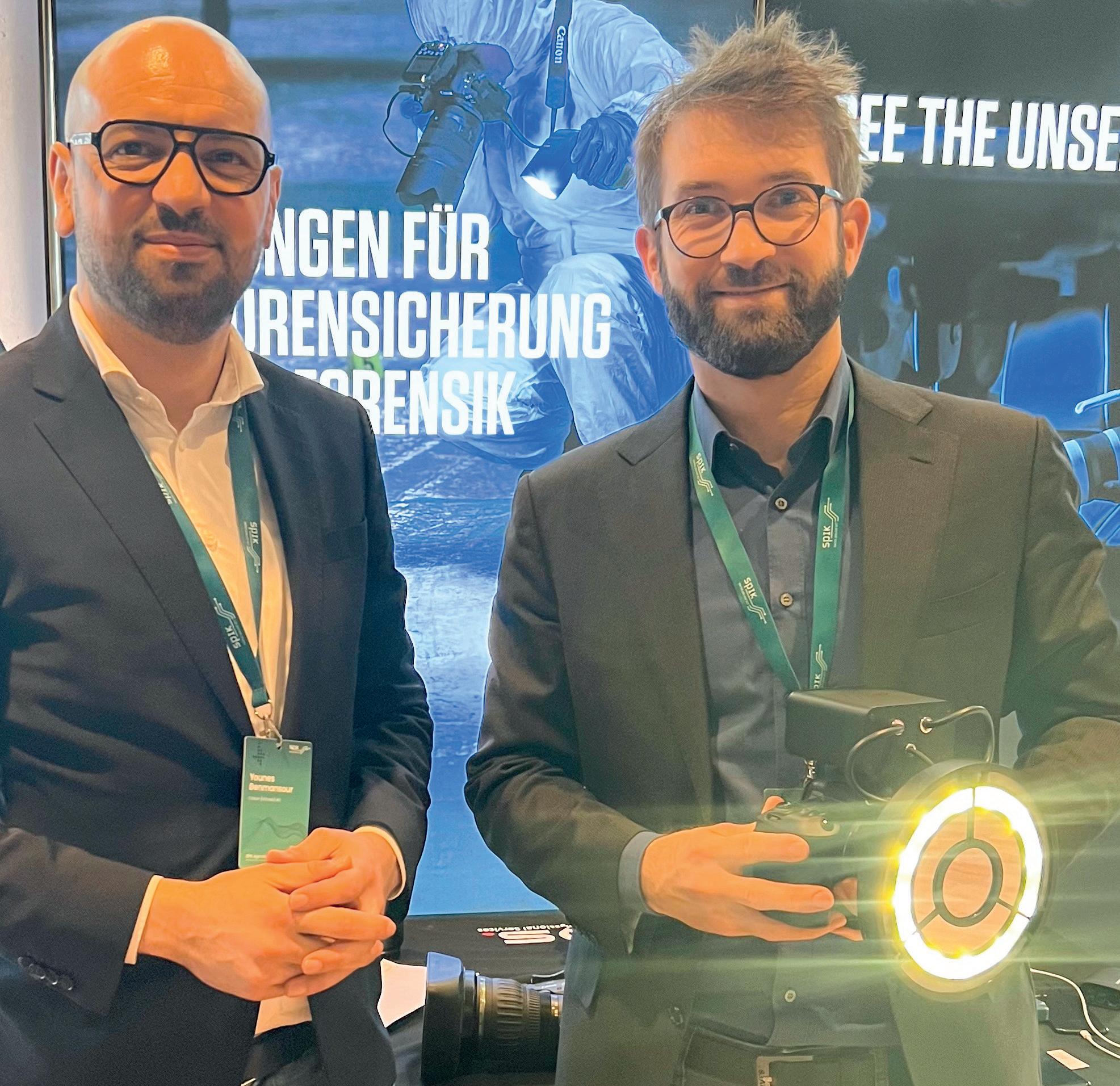 Younes Benmansour (Canon) et Sébastien Blanc (MATIS) ont présenté le système multispectral lors du SPIK 2025.