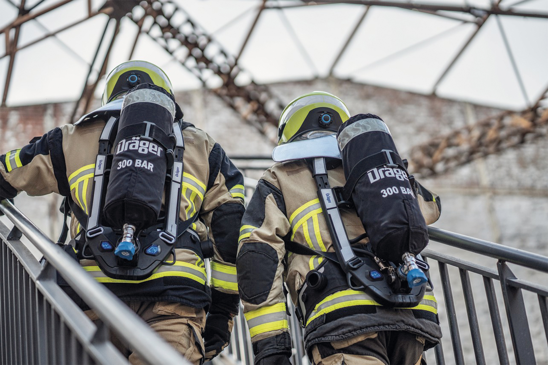 Le système respiratoire à air comprimé « PSS AirBoss » de Dräger.