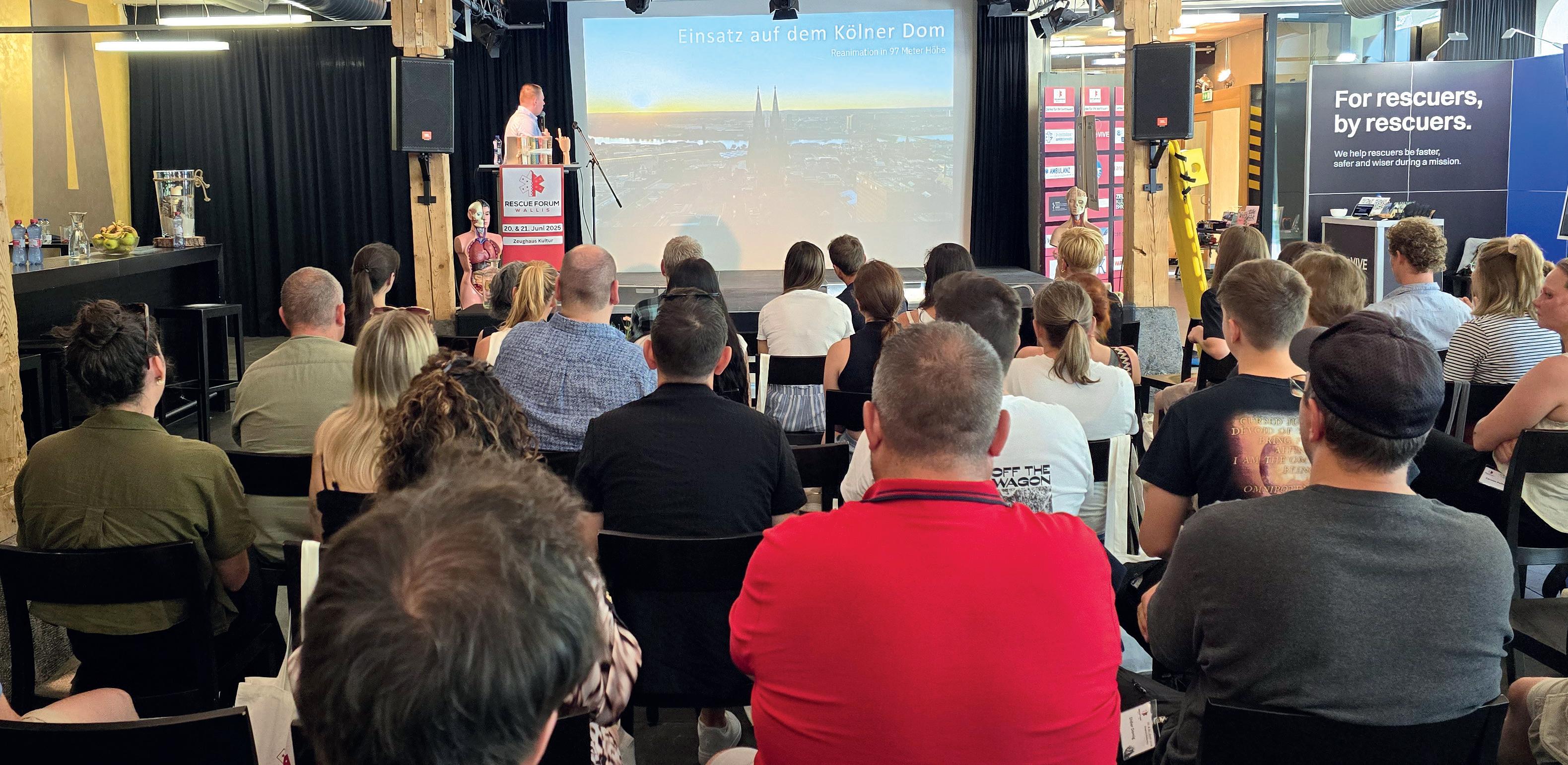 Une atmosphère particulière et des exposés de grande qualité : le 1er Rescue Forum Wallis, qui a eu lieu dans la Zeughaus Kultur à Brigue, valait bien une petite visite.