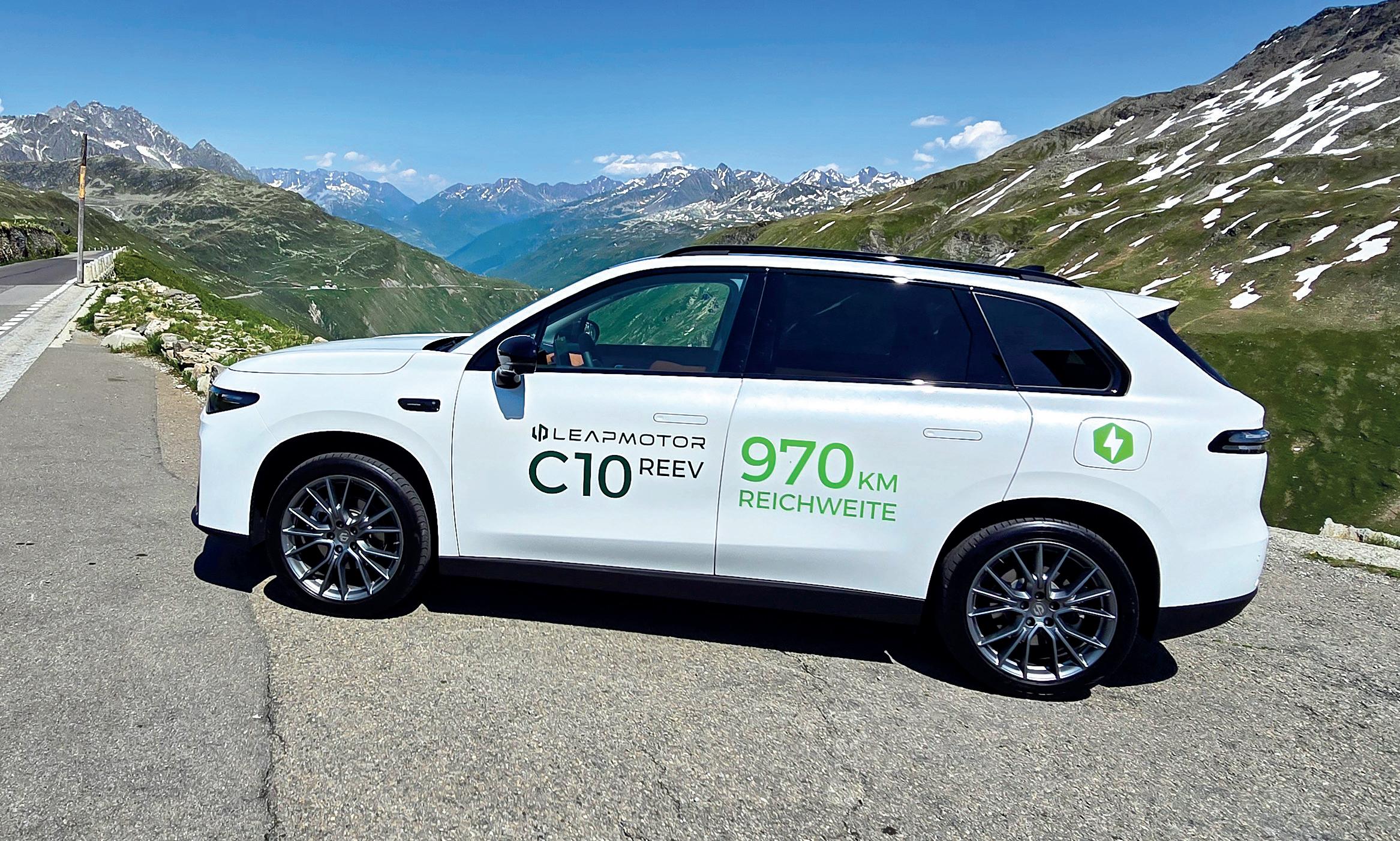 Le Leapmotor C10 REEV a fini de nous convaincre lors de notre trajet aller-retour entre Zurich et Brigue.