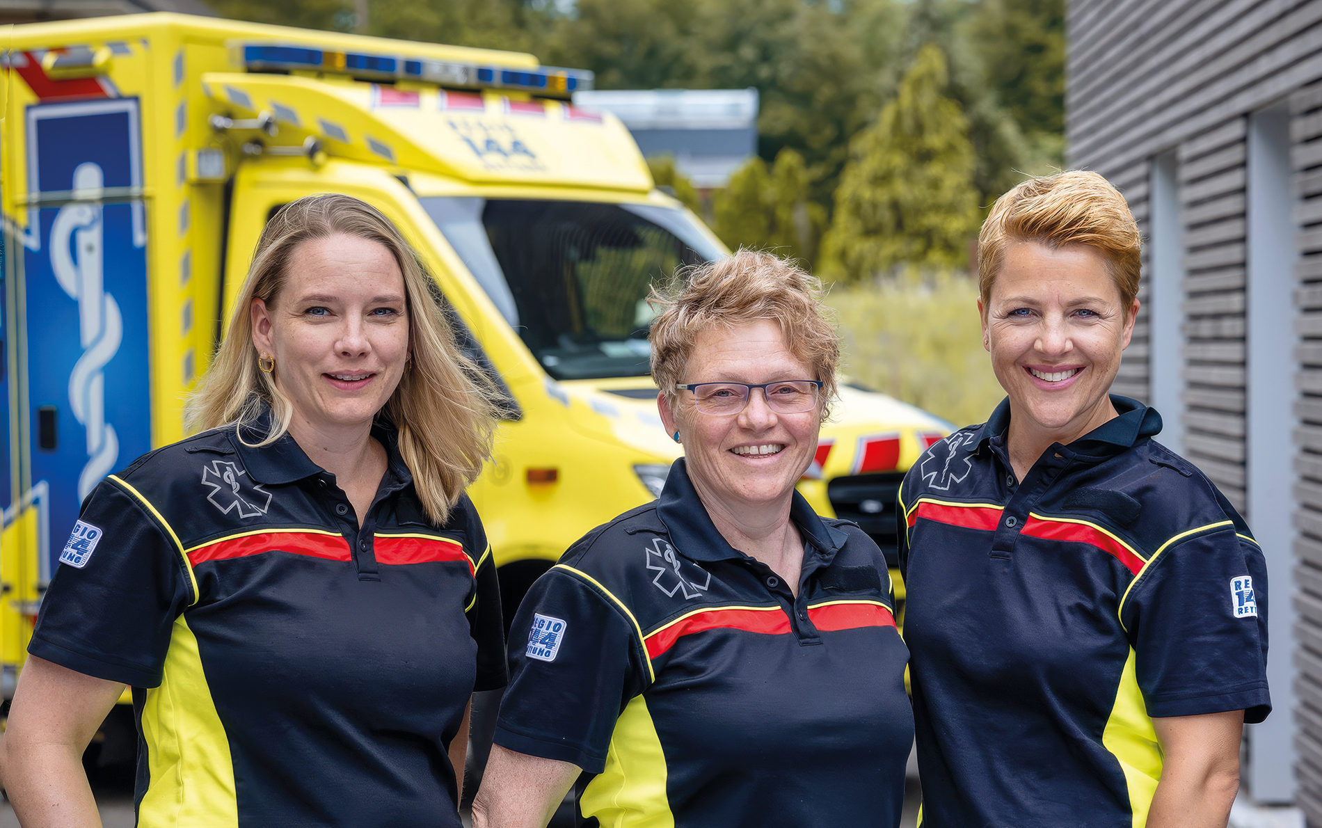 Andrea Jutzi, Monika Weiss und Barbara Tiefenauer (v. links) bilden seit Anfang 2024 das «Regio 144 care»-Team.