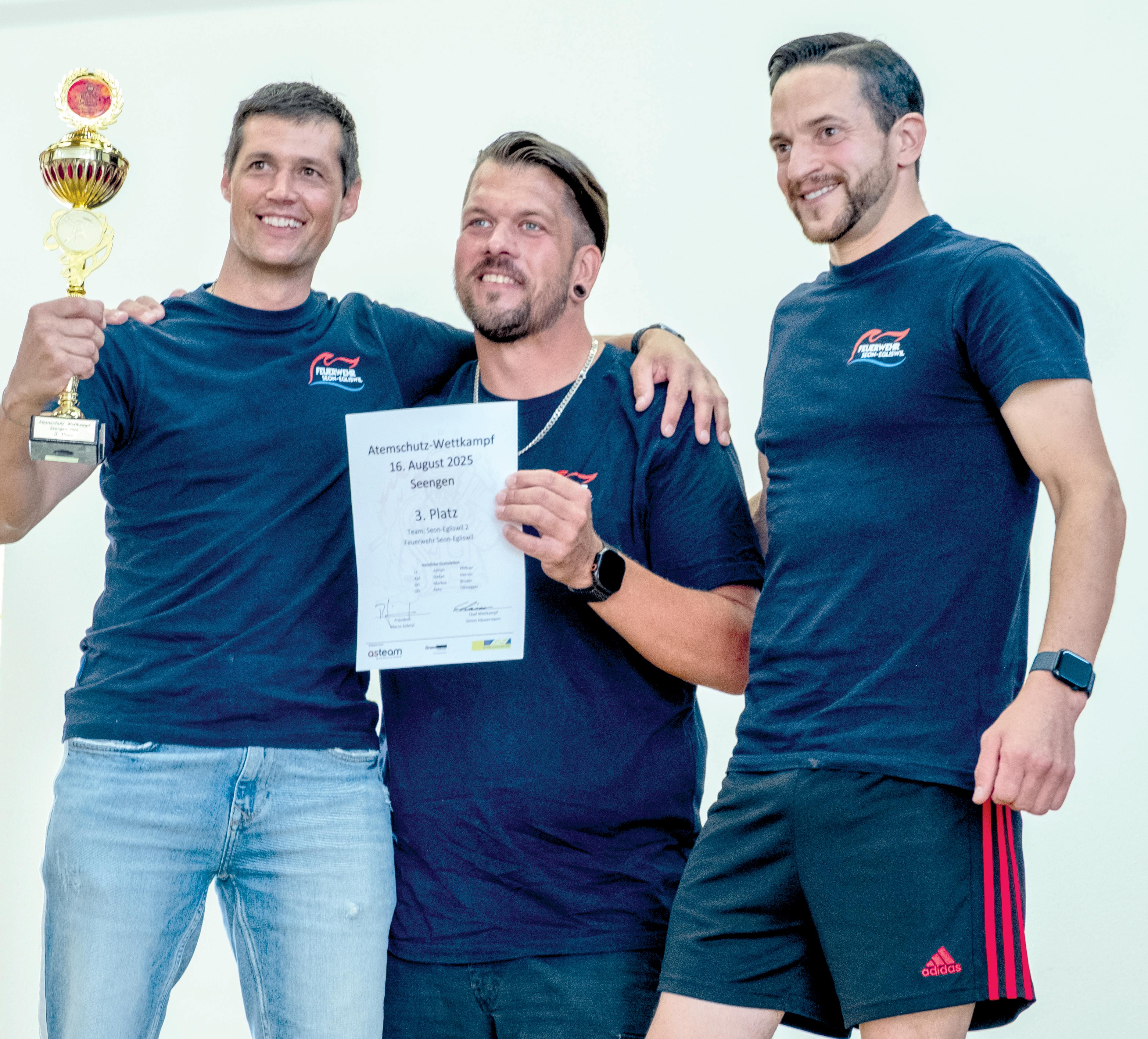 Enfin sur le podium : après avoir terminé 4 e en 2023, l’équipe « Seon-Egliswil 2 » est montée sur la 3e marche du podium cette année.