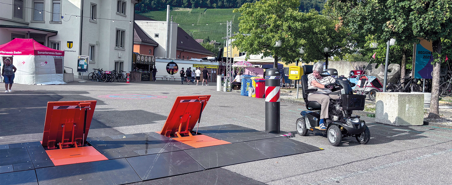 Mobile Road Blocker sind flexibel einsetzbar und können, abhängig vom verwendeten Typ, sogar Lieferwagen und Lkw stoppen.