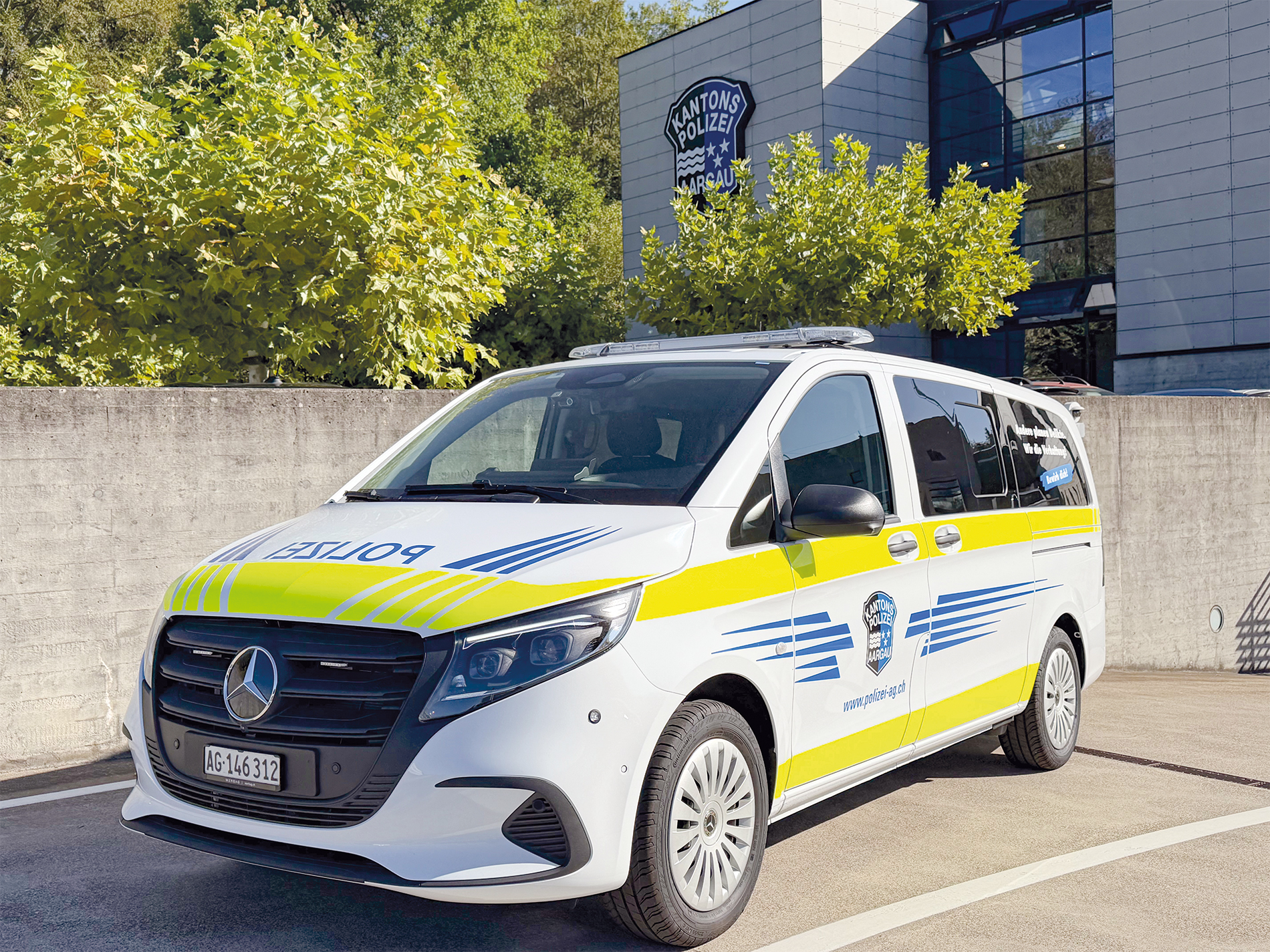 Dieser fertig ausgebaute und komplett folierte Einsatzwagen auf Basis des Mercedes-Benz Vito wird schon bald im Aargau im Einsatz stehen.